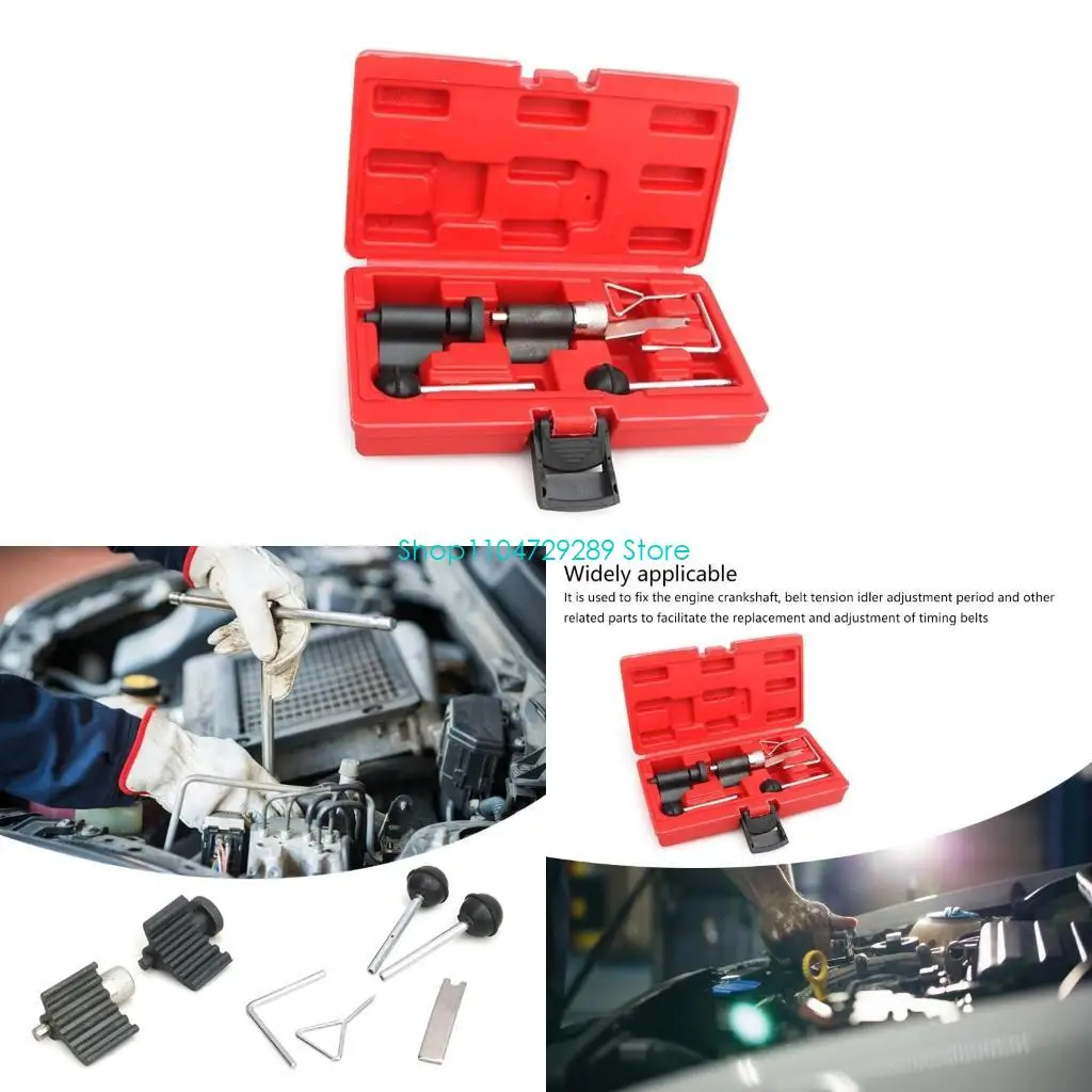 

D8KE Comprehensive Diesels Engine Timing Belt Tool Set For T10050 T10100 1.2 1.4 1.9 2.0TDI Precisions Camshaft Alignment Kit