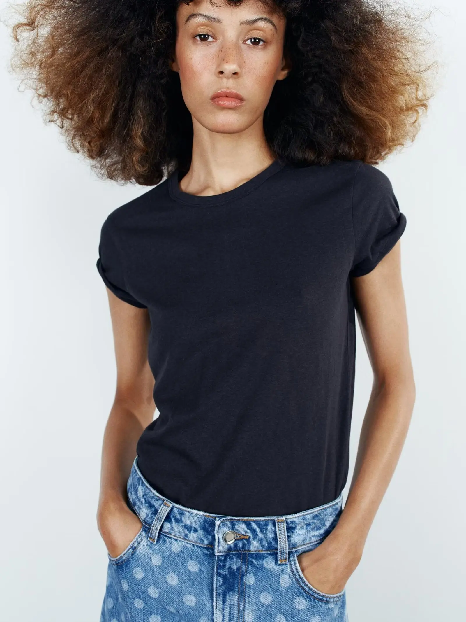New Autumn Casual round Neck Short Sleeve T-Shirt Women's Top Multi-Color Straight Cut Simple Design Fashionable Women's Shirt