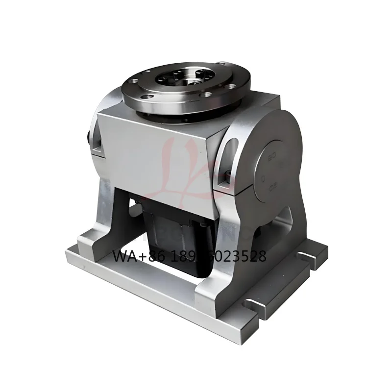 CNC Harmonic Drive Reducer 4th Rotary Axis 100mm Chuck With 86mm Nema34 Stepper Motor a Axis Speed Reducing Ratio 50:1