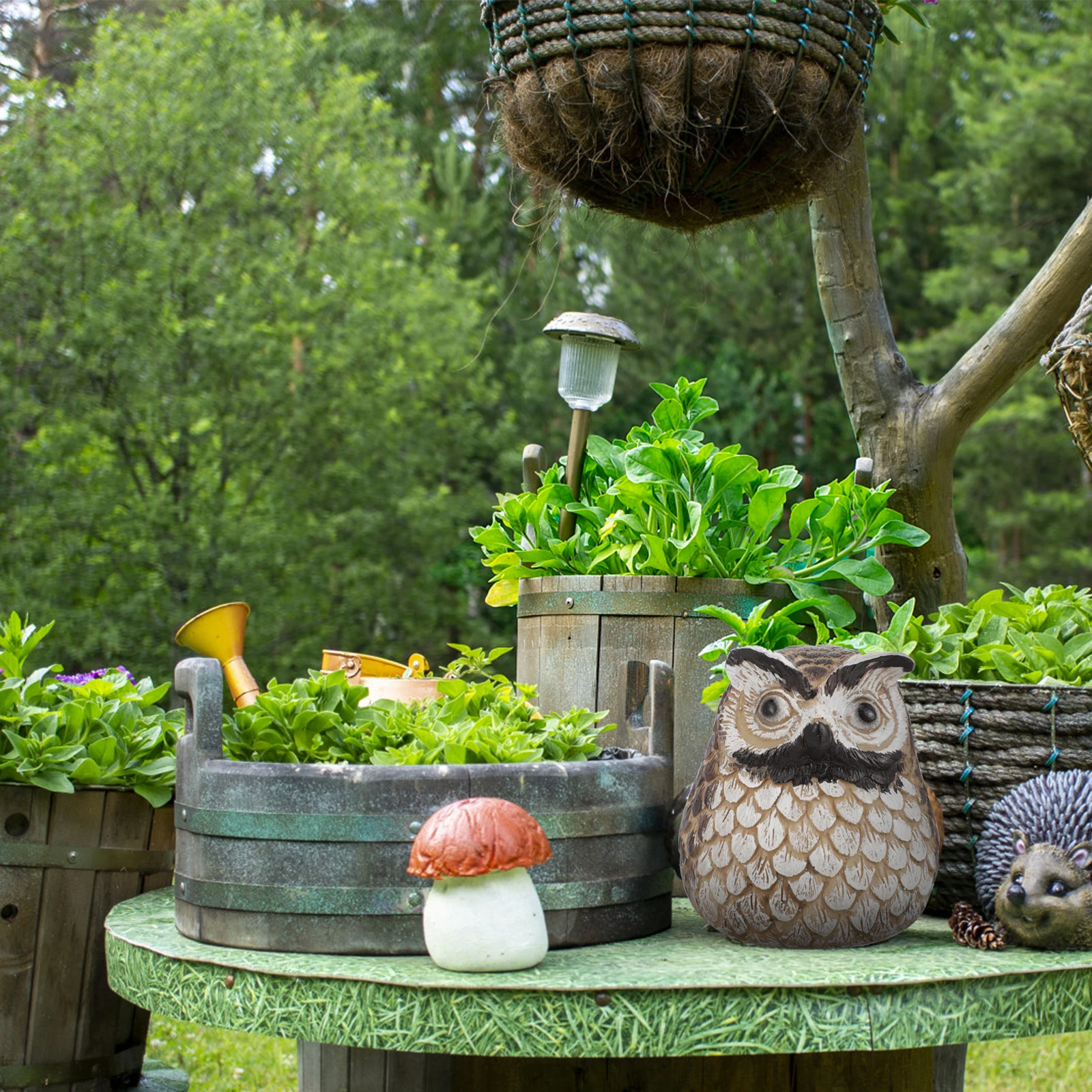 

Owl Outdoor Decor Yard Box Resin Rock Garden Statue Waterproof Keys Storage Key Storage Container Solution