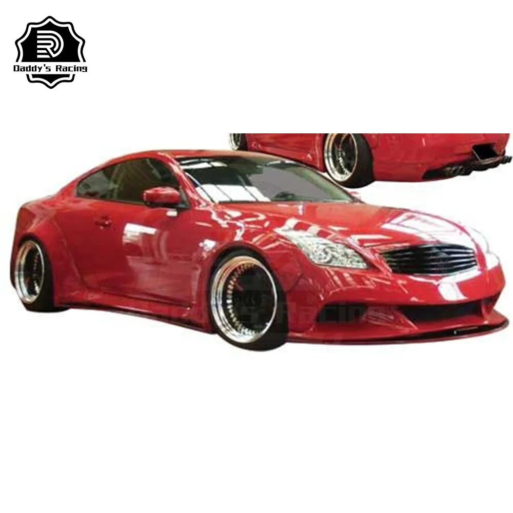 LB Style Fiber Glass Body Kit Fit For G37 Coupe 08-15 Body Set High Quality 16 PCS