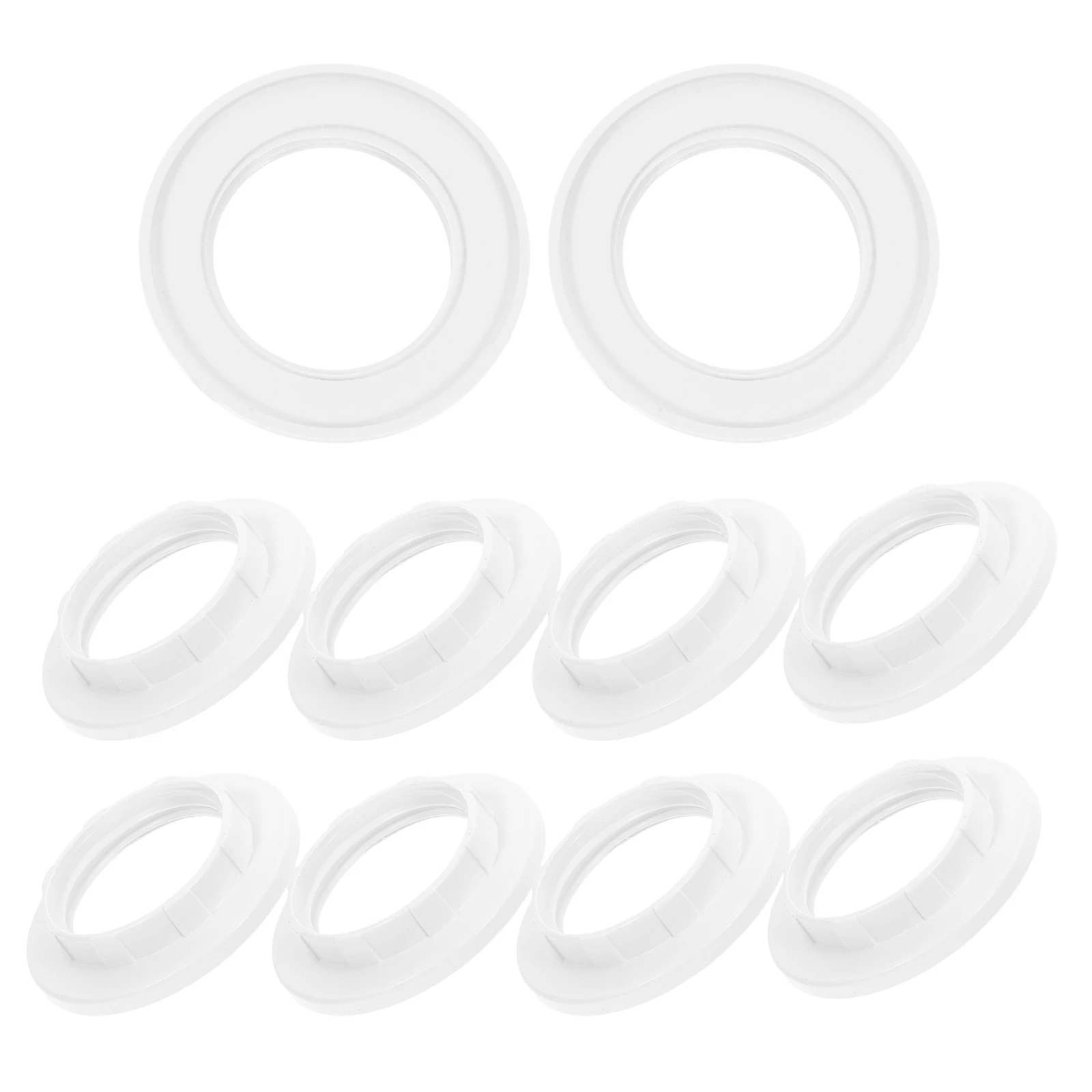 

10 Pcs Shade Ring Durable Plastic Light Fixture Parts for Floor Lamp Repair Lampshade Reducer Ring Elegant Strong