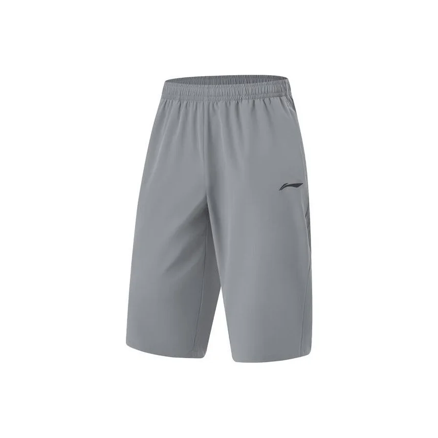 Li Ning Fitness Series Sports Shorts Men's Shadow Gray AKQU401-2