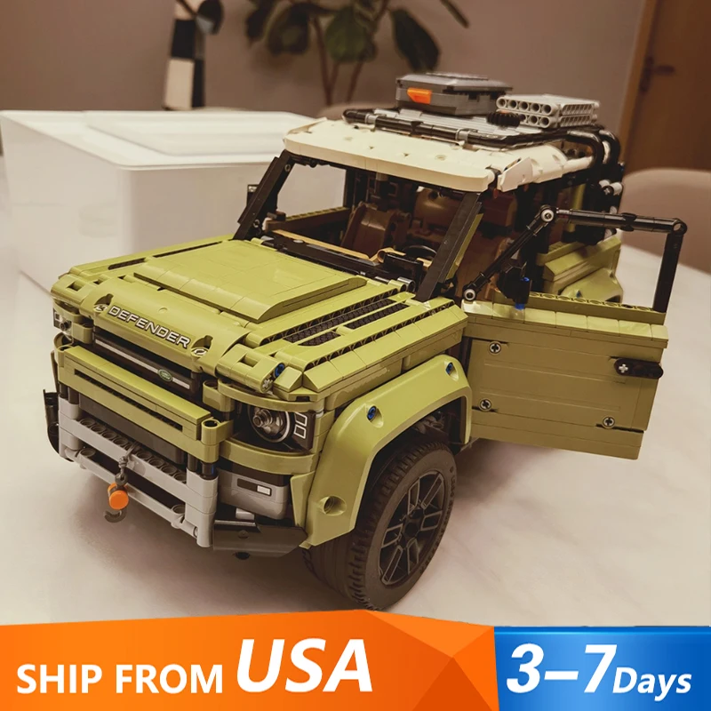 Technisches Moc 2573 Land Rover Verteidiger Geländewagen Auto Supercar Modell Stück Bausteine Ziegel Puzzle Spielzeug als Geschenk