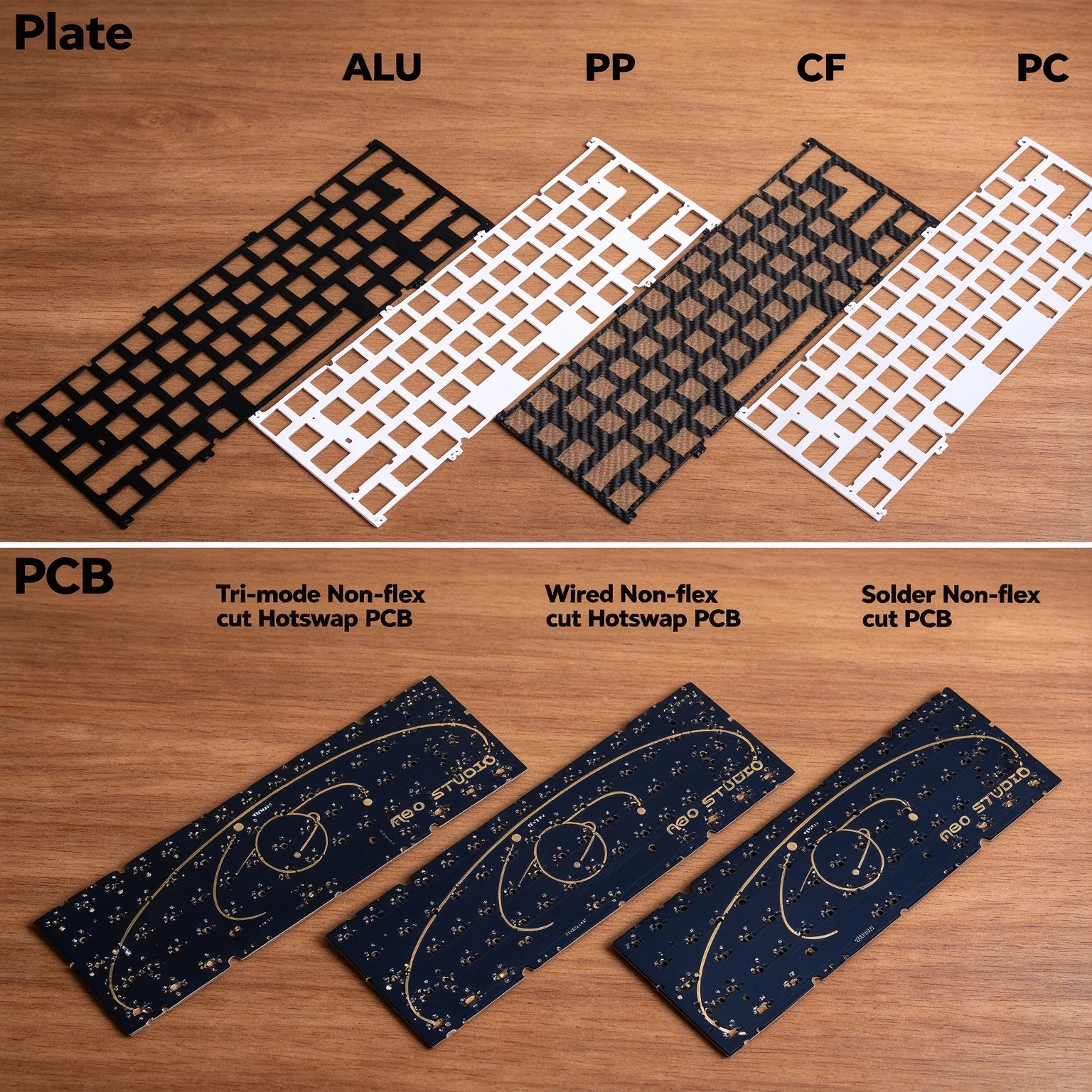 Neo60 Cu Keyboard Positioning Plate Accessories Soldered Hot Swap Single Mode Tri-mode PCB Mechanical Keyboard Accessories Gifts