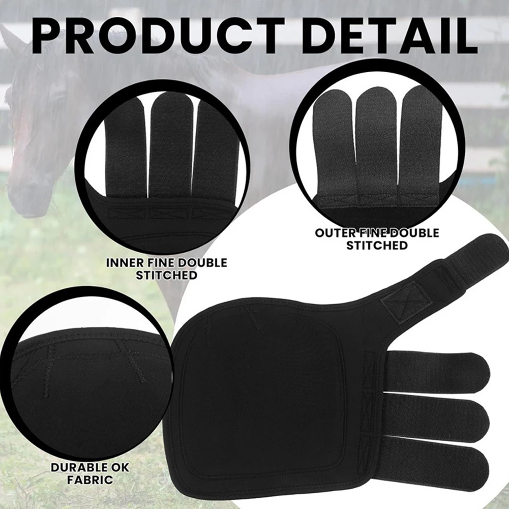 Leggings de cheval absorbant les chocs, ensemble de bottes de Sport, Protection des tendons réglables pour l'entraînement au saut, équipement équestre, 2 pièces
