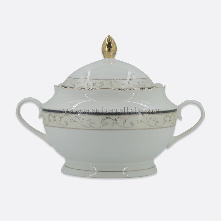  Ceramic Good Quality Dinnerware Set Plate Bowl Mug Fine Bone China Porcelain Hand Painted Dinner Set