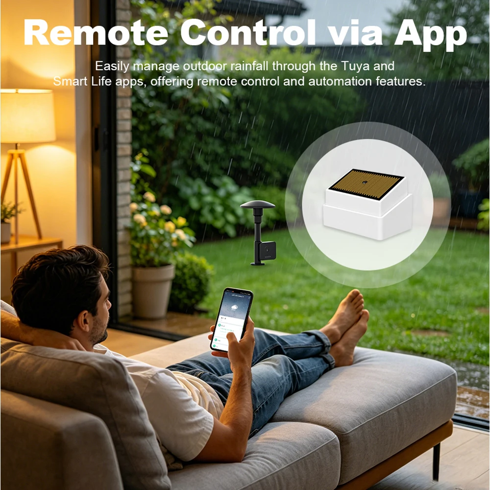 Tuya Smart ZigBee Water Leak Detector Wireless Rain Flood Detection Sensor IPX4 Waterproof Outdoor Security Monitoring Device view 3