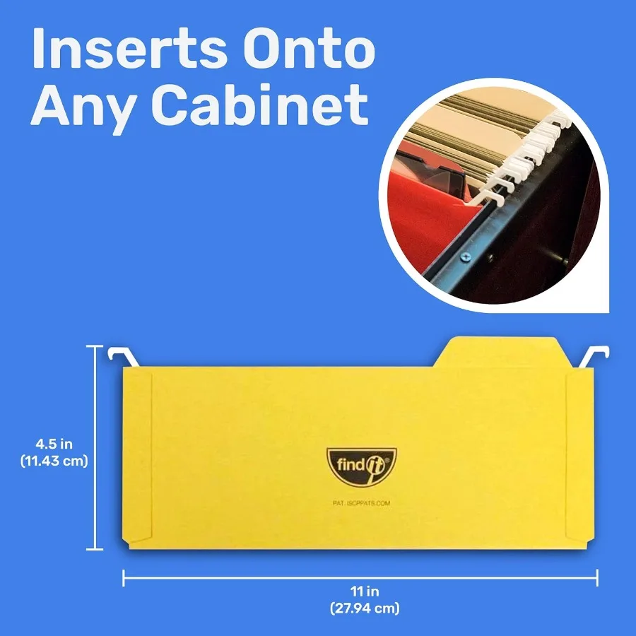 مجلدات ملفات معلقة صغيرة الحجم لتخزين خزانة الملفات - عبوة من 6 مجلدات ملفات متعددة الاستخدامات مثالية لتنظيم المستندات