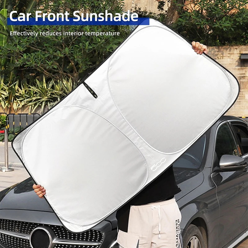 

Car Front Screen Sunshade Windshield Sun Shade Folding Sunshade For FIAT 500 Abarth Punto Tipo Panda Ducato Stilo Fiorino Doblo