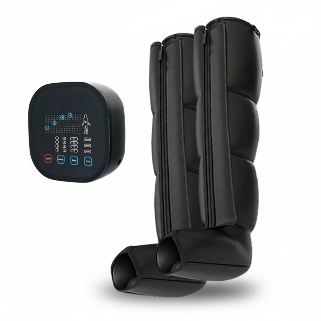 

Knee Massager, 185mm x 185mm x 83mm Air Compression Massager for Joint Pain Relief, Circulation Massager, Leg Massage Device