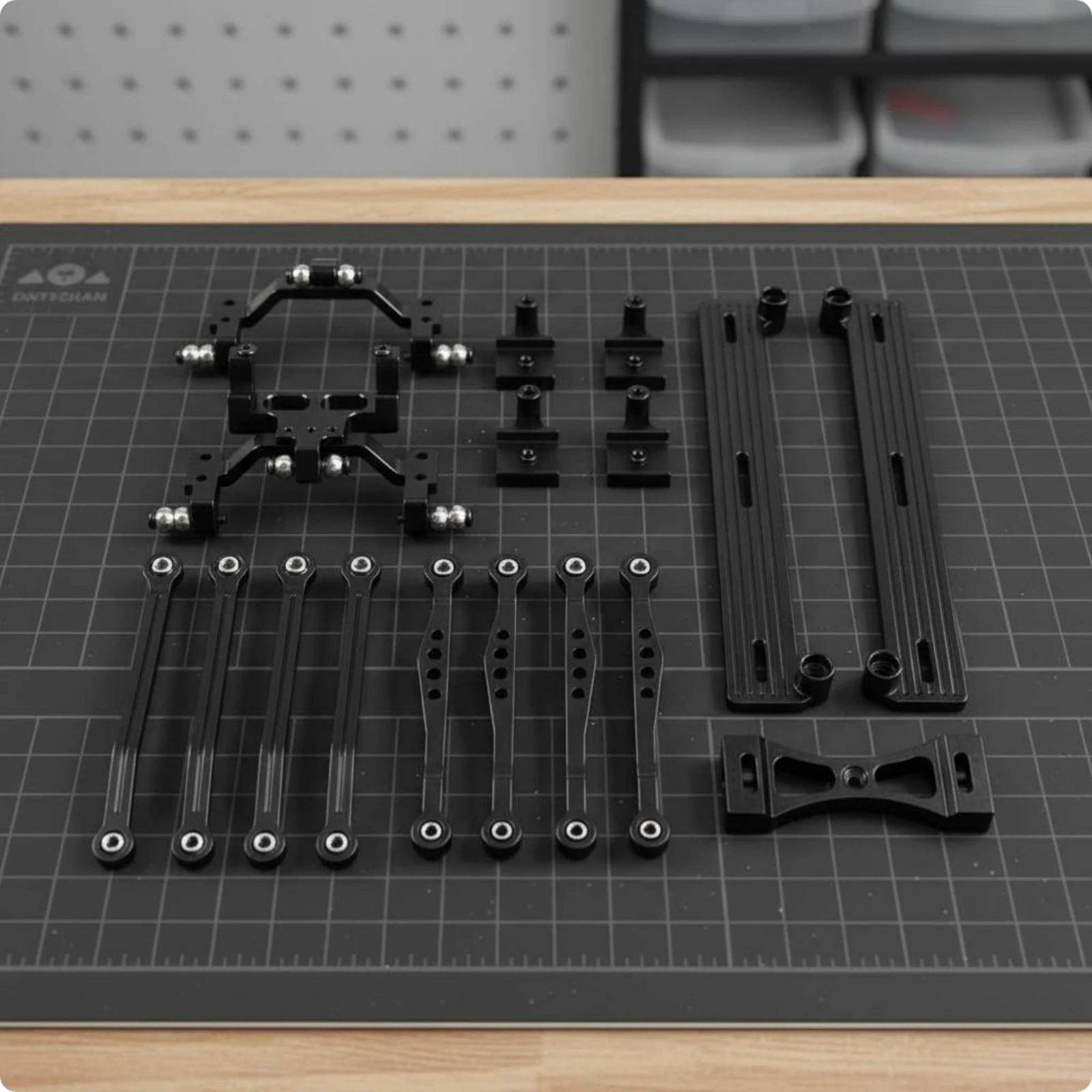 RC Vehicle Parts Alloy Steering Linkage Kit Tie Rods Upgrade Set Ball Joint for 1 by 16 Model Car
