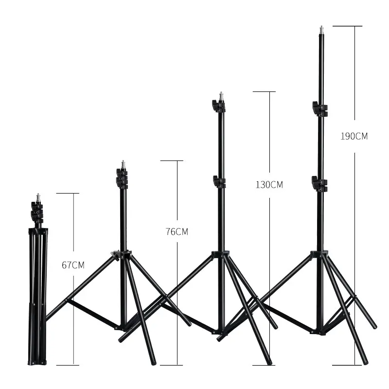 200CM Stativ für Telefon Mobiltelefon Selfie Stick Einstellbare Licht Stehen 1/4 Schraube Kopf Foto Studio Blinkt Foto Softbox