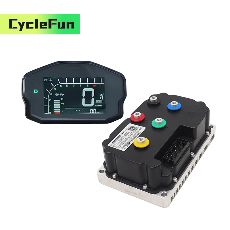

Fardriver ND96530 96V DC 330A 5KW-6KW PMSM BLDC Sine Wave Controller With DKD Display Electric Motorcycle Scooters Accessories