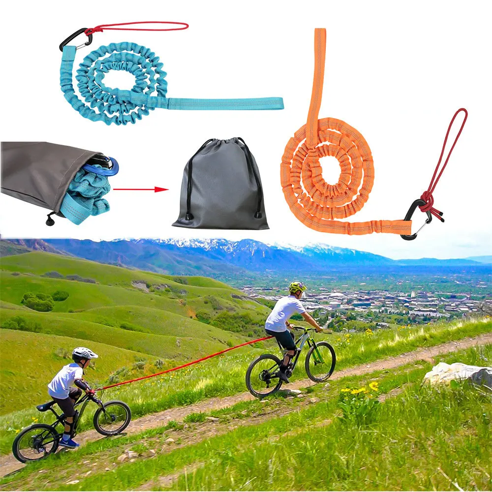 Outdoor Tool New Bike Elastic Tow Rope Parent-child Pull Rope Kids Mountain Bike Pull Dog Rope