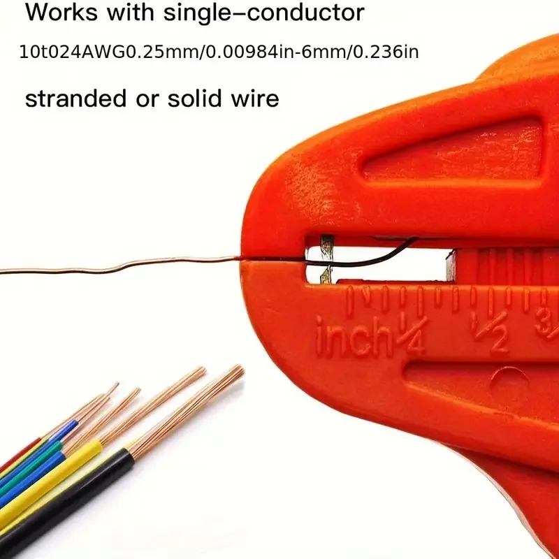Imagem -03 - Automatic Wire Stripper para Eletricista Cortador Flatwire Stripping Plier Ajuste de Comprimento Alicate de Crimpagem 02 a mm