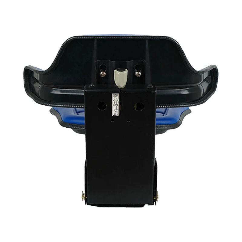 Black Adjustable Weight Tractor Suspension Seat Waterproof Design Armrest