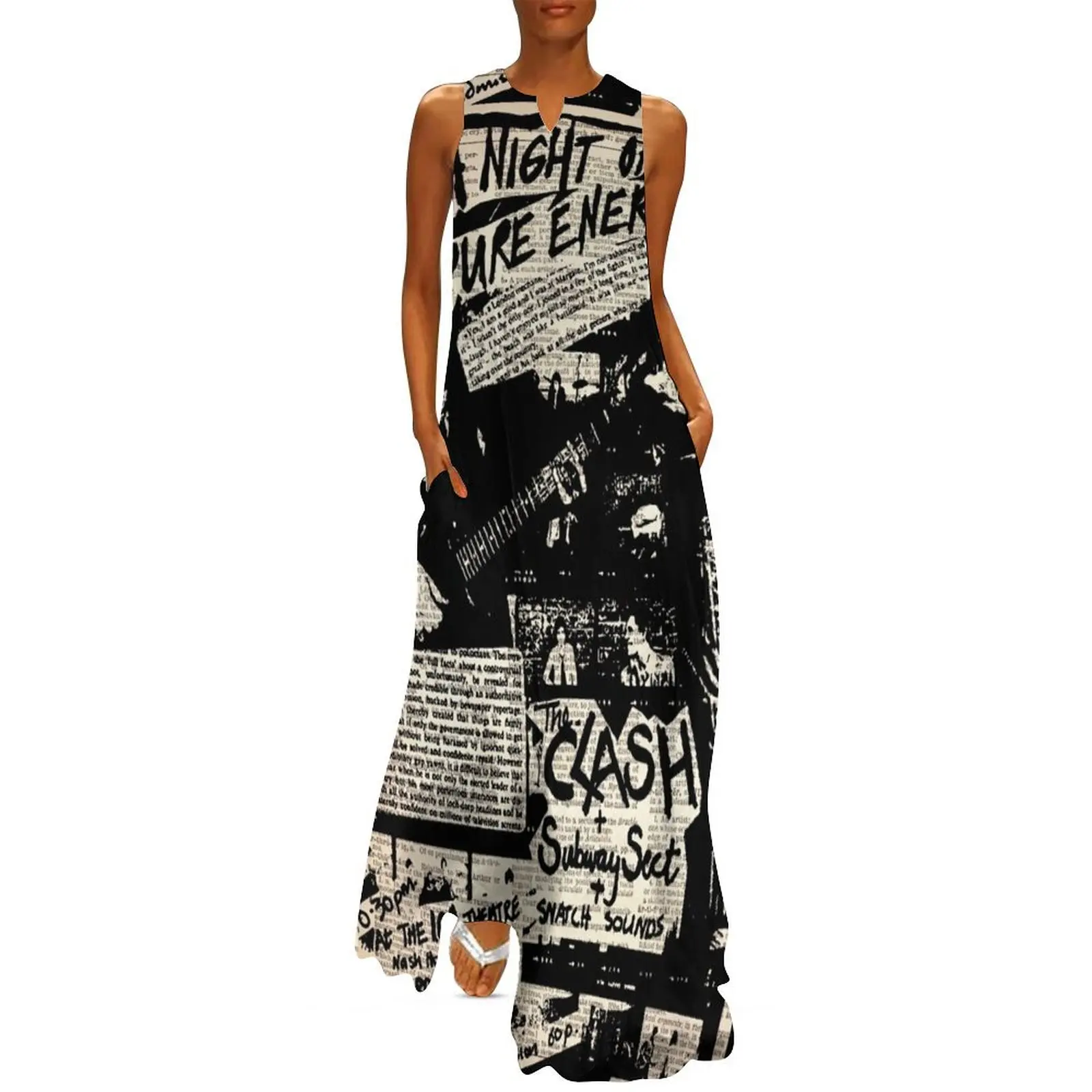 

Punk Rock 2 Long Dress clothing women summer 2025 bandage dress
