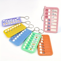 1pc Mini Portable Memo List Board Keychain, Suitable For To Do List Planner Teens Adults Reminder Student Supplies