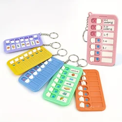 1pc Mini Portable Memo List Board Keychain, Suitable For To Do List Planner Teens Adults Reminder Student Supplies