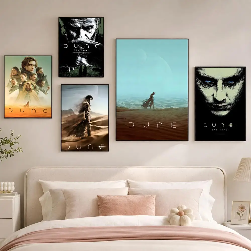 Classic Movie D-Dune Part One Poster Room Decoration, Home Wall Art Printing, Waterproof Bedroom Poster, Gift