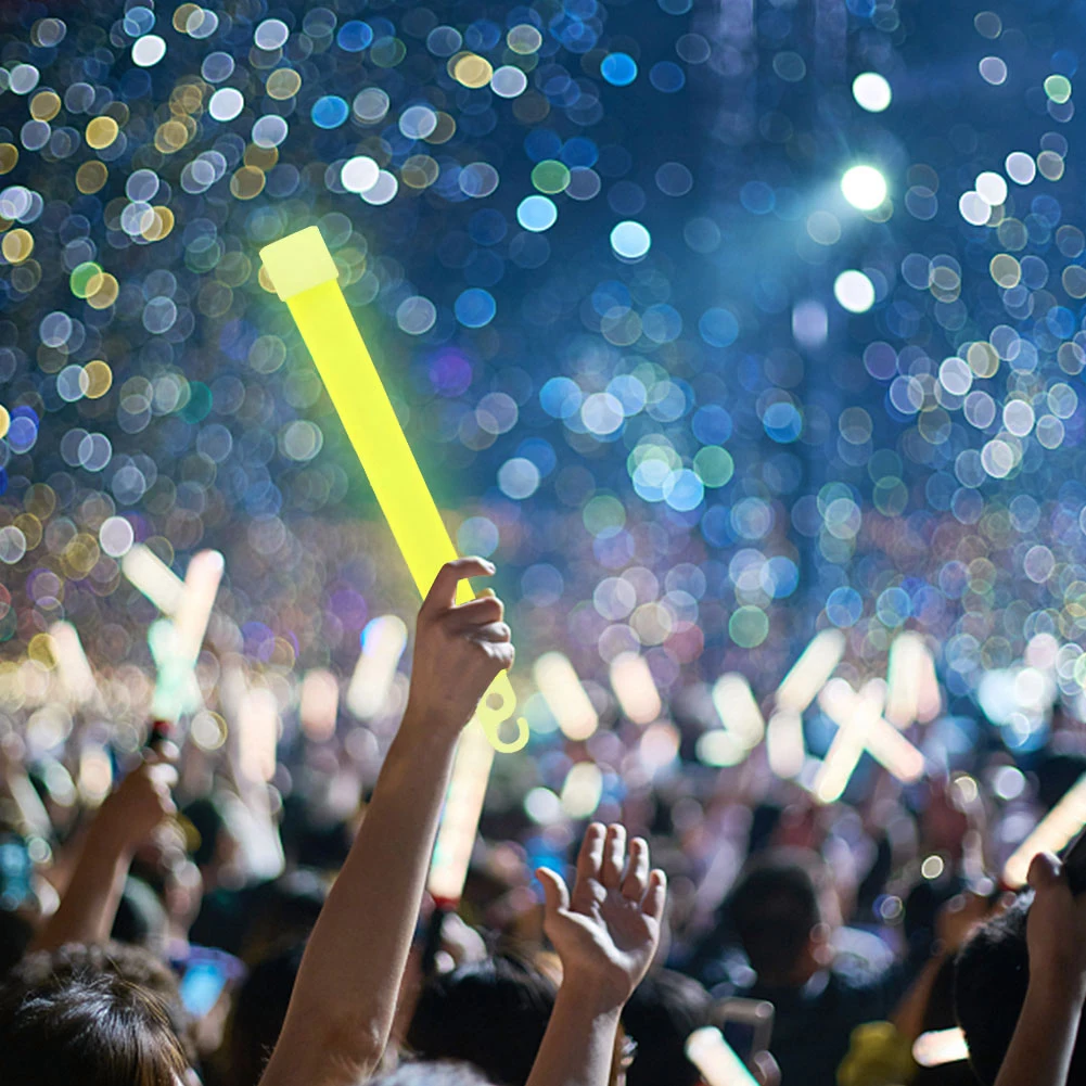 عصا إضاءة كيميائية ملونة ، عصي توهج من الدرجة الصناعية ، أضواء حفلات عيد الميلاد والتخييم ، 1-20 أندية #4