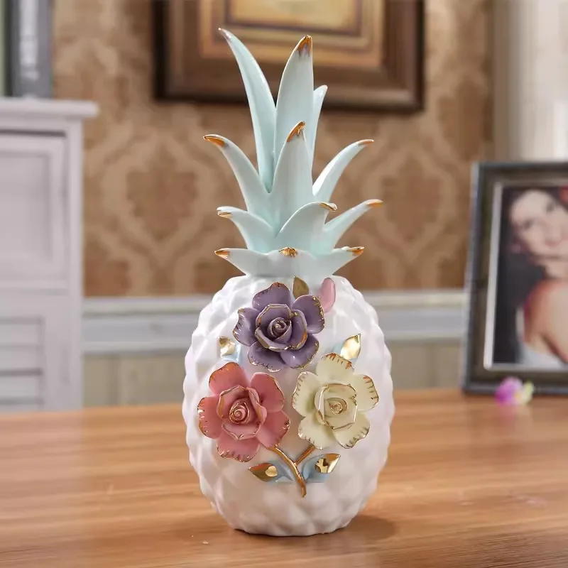 

Ceramic Pineapple Ornament, Creative Wine Cabinet, Desktop Decoration Gift, Bedroom Small Crafts, Living Room