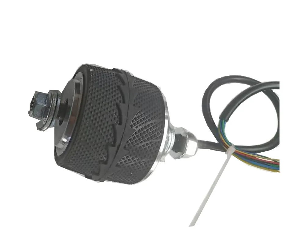 3-inch brushless toothless hub motor 10-15km/h diameter 73mm rubber wheel electric sliding plate accessories