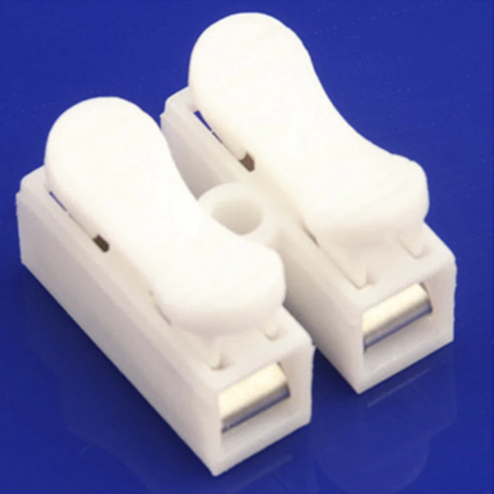 10pcs Wiring Clip 2/14 Hole Terminal Transparent Block Clamp Connector Fix Good insulation Kit Quick Fix Security