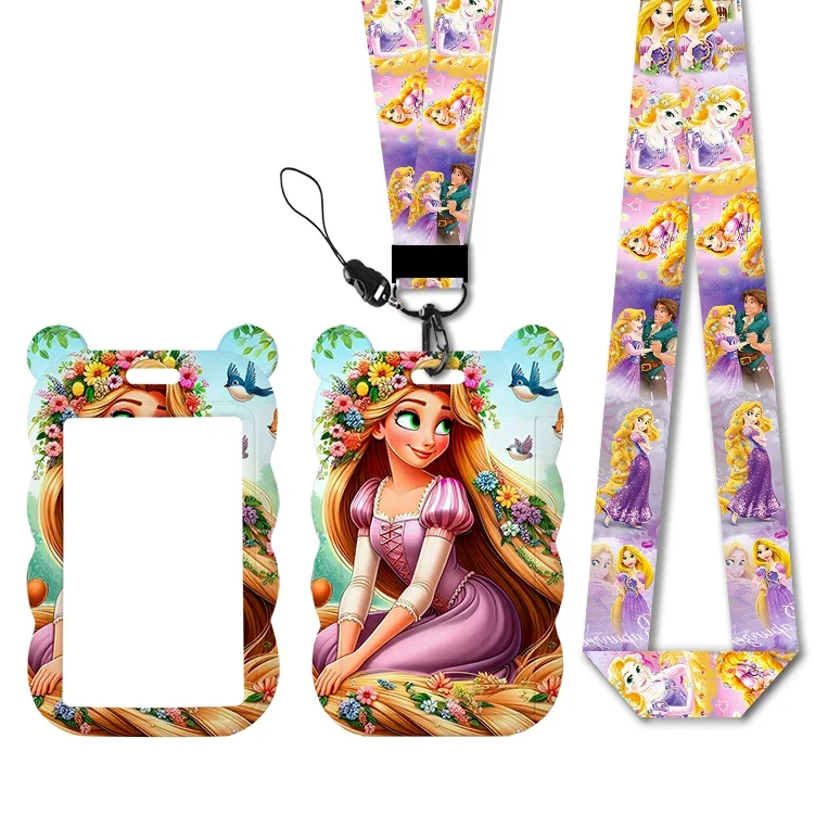

Дизайнерские ланъярды серии Disney Rapunzel Princess: держатели для ID-карт, ремешки для рабочих пропусков, держатели для проездных билетов, брелоки и аксессуары.
