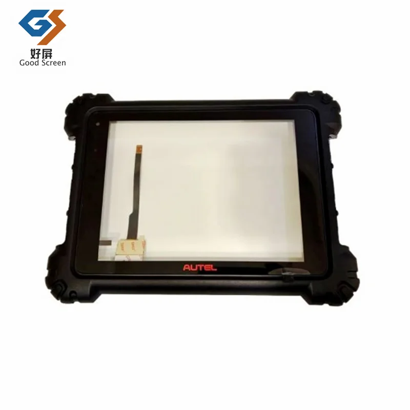 Black With Frame Touch Screen For AUTEL MaxiSys MS919 / MS909 Digitizer Sensor Replacement Parts