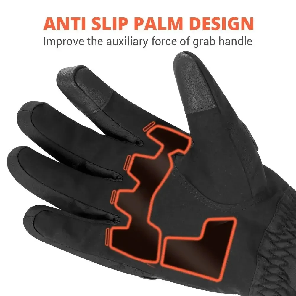 Winter Waterproof Motorcycle Gloves Touch Screen Motorbike Full Finger Protective Gloves Warm Windproof Motocross Riding Gloves