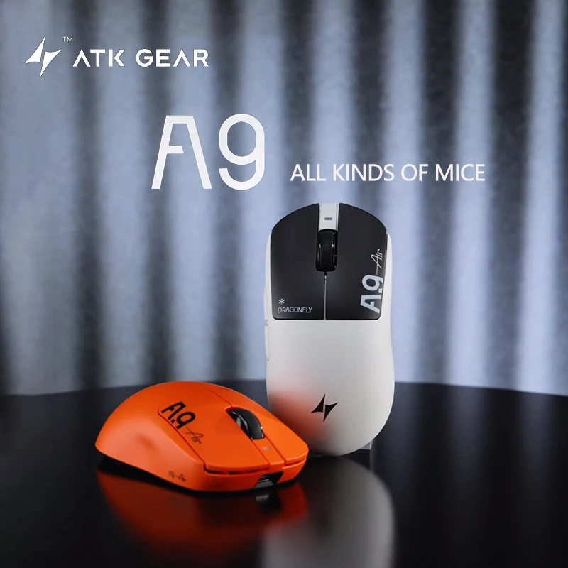 New upgraded ATK Dragonfly A9 full series Ultimate/air ergonomic gaming e-sports wireless mouse, birthday gift for boys and girl