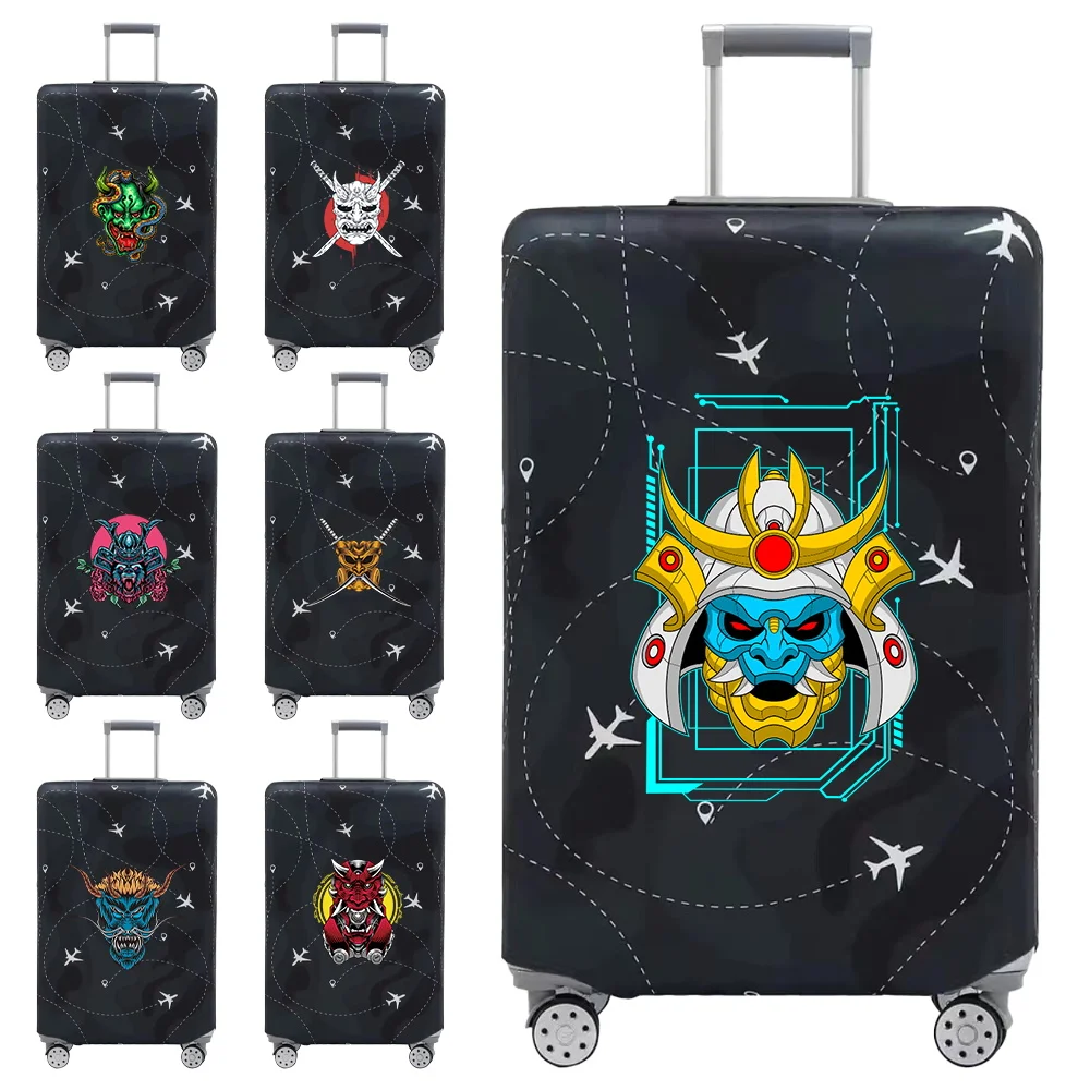 

Чехол для багажа, защитный чехол для дорожной сумки, эластичный пылезащитный чехол для багажа с рисунком мультяшной маски, 18-32 дюйма, дорожные аксессуары