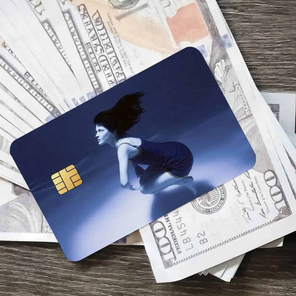 مجموعة الموسيقى M-ماريا البوب المشارك الائتمان الجلد غطاء بطاقة ملصقات 4 قطعة فيلم حافلة تمرير الجبهة الديكور البنك الخصم مقاوم للماء