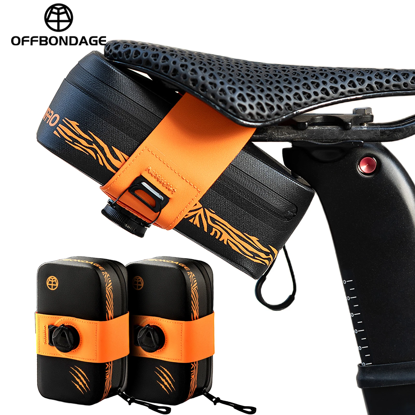

OFFBONDAGE Bicycle Tail Bag Tpu Waterproof Wear Resistant Ultra Light Reflective Large Capacity Portable Night Riding Equipment