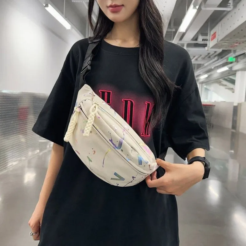 Ins Style Student Sports Chest Bag - usage example