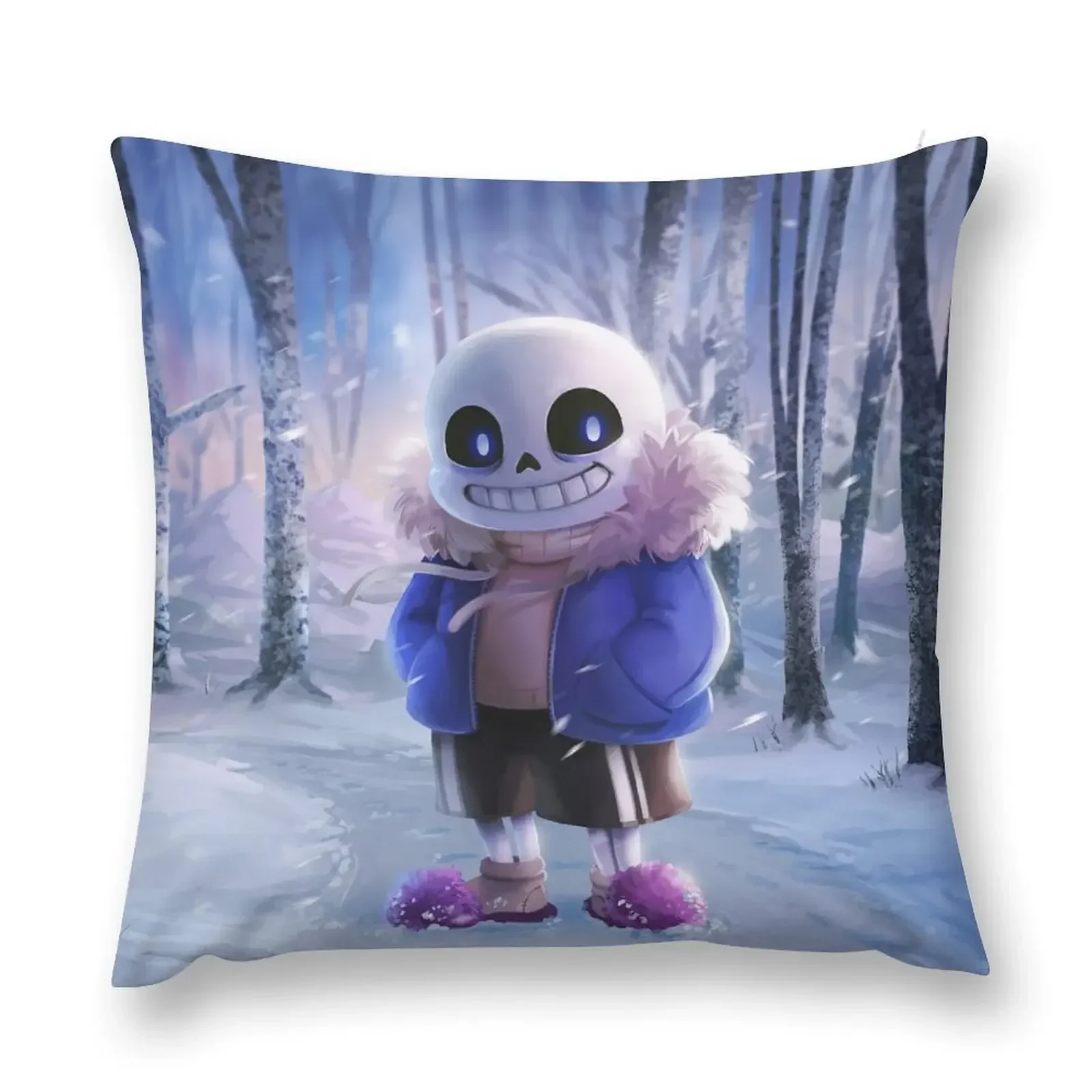 Undertale Sans Throw Pillow Pillowcase Cushion Cover For Sofa Elastic Cover For Sofa Luxury Cushion Cover pillow