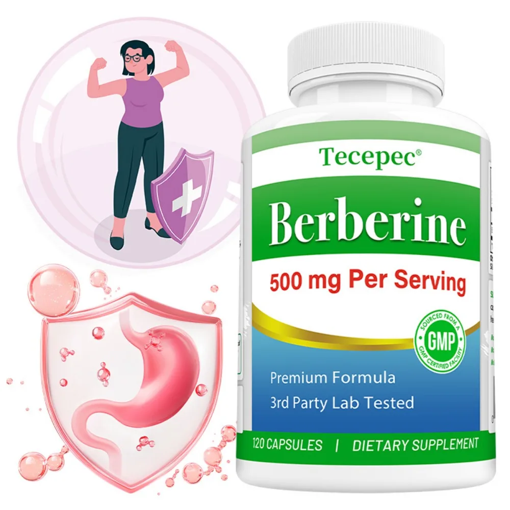 Berberine 500mg - Supports Cardiovascular System and Metabolic Health, Premium Formula, 120 Capsules