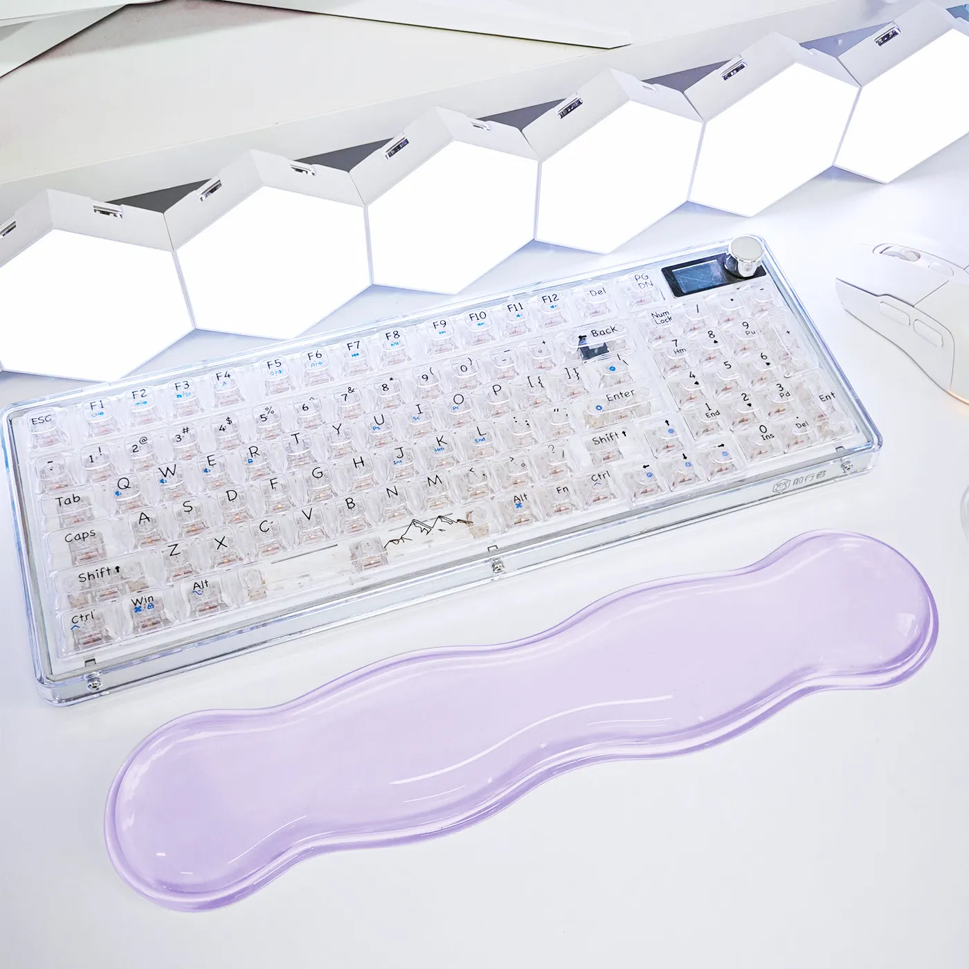 Ins Style Transparent Jelly Wrist Rest Office Study Ergonomics Mouse Wrist Rest Silicone Computer Keyboard Handrest