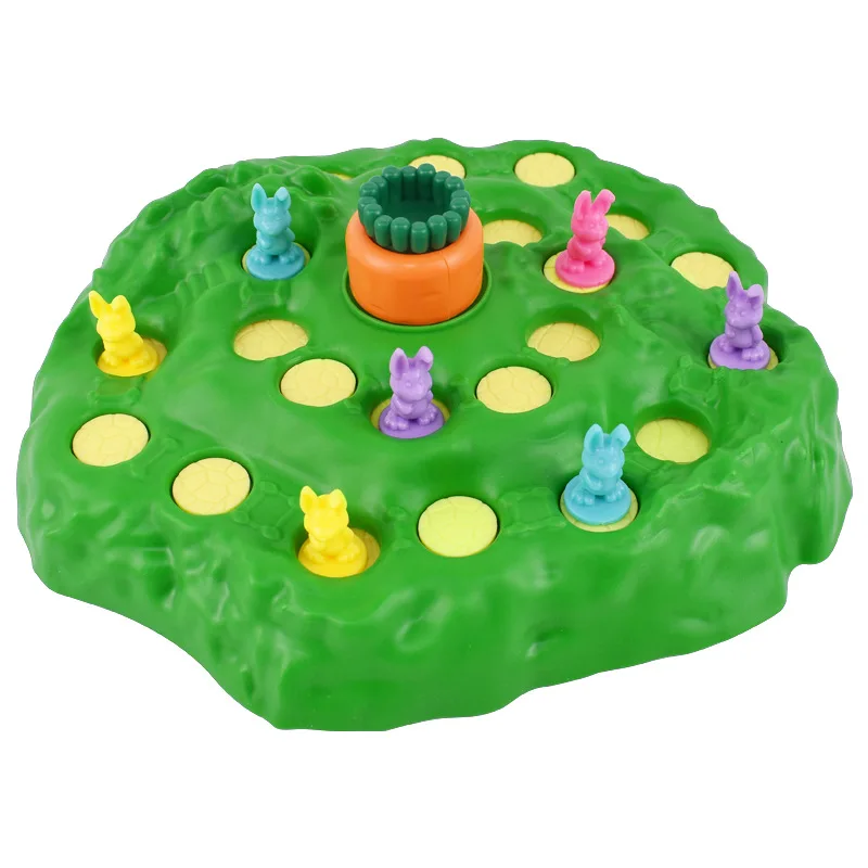 9Pcs New Rabbit Trap Puzzle Toy Children's Dual Play Multiplayer Board Game Competition Parent Child Interactive Strategy Game