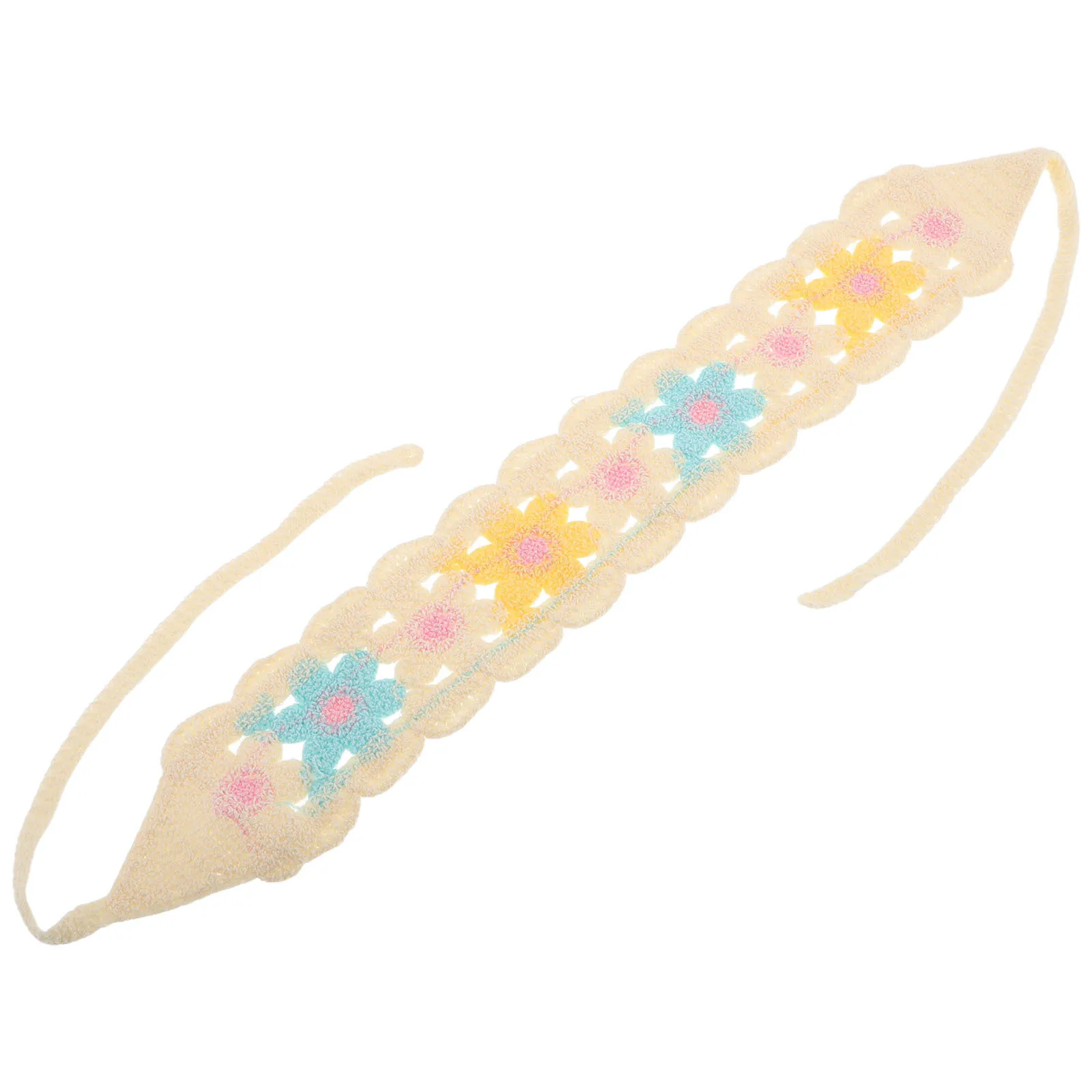 وشاح رأس كبير على الطراز الريفي للنساء من البوليستر الناعم على شكل مثلث، غلاف شعر متعدد الاستخدامات لحفلات السفر الرياضية الخارجية، زهور #6