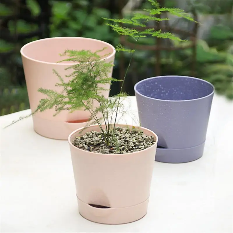 Detachable Bottom Flower Pot Lightweight Material Light Blue Home Supplies Breathable Flower Pot Breathable Flowerpot