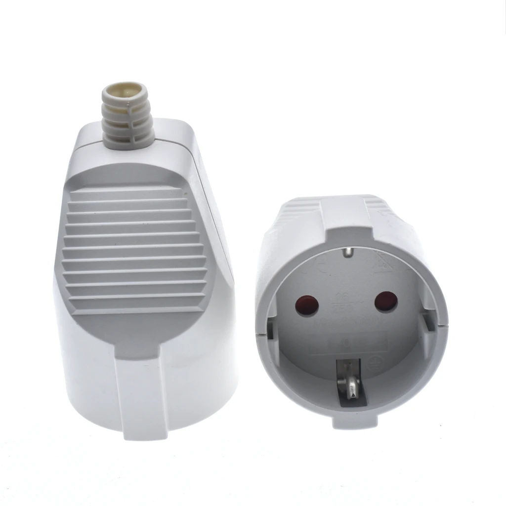 250V 16A Male Female Assembly Receptacle connector french Russia Korea German EU Schuko power cord wired cable plug Socket