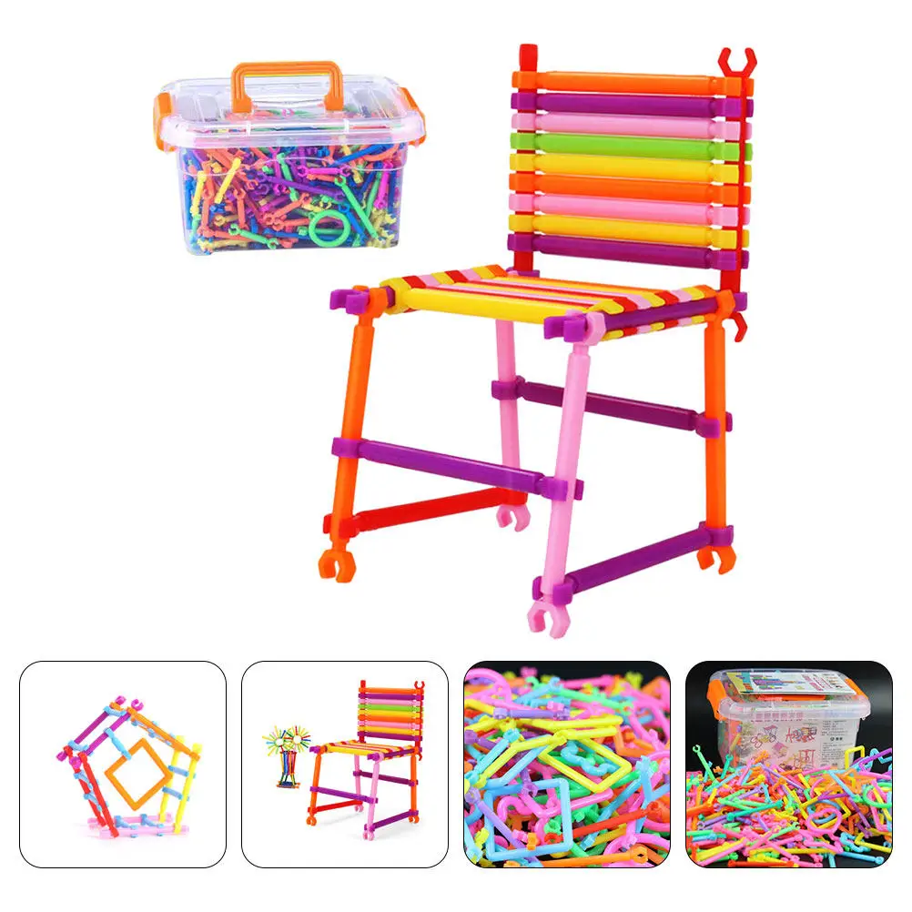 Educational Building Bars Puzzle for Kids – Enhance Cognition, Creativity & Hand-Eye Coordination, Colorful DIY Set
