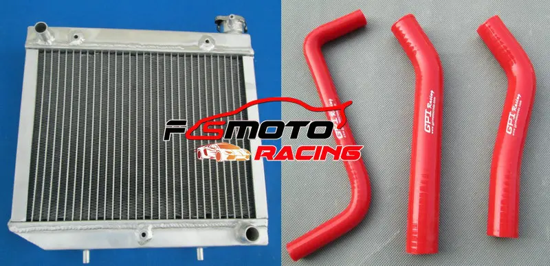 Aluminum radiator + Silicone hose FOR ATV Honda TRX450R TRX450 2004-2009 2005 2006 2007 2008 - view 4