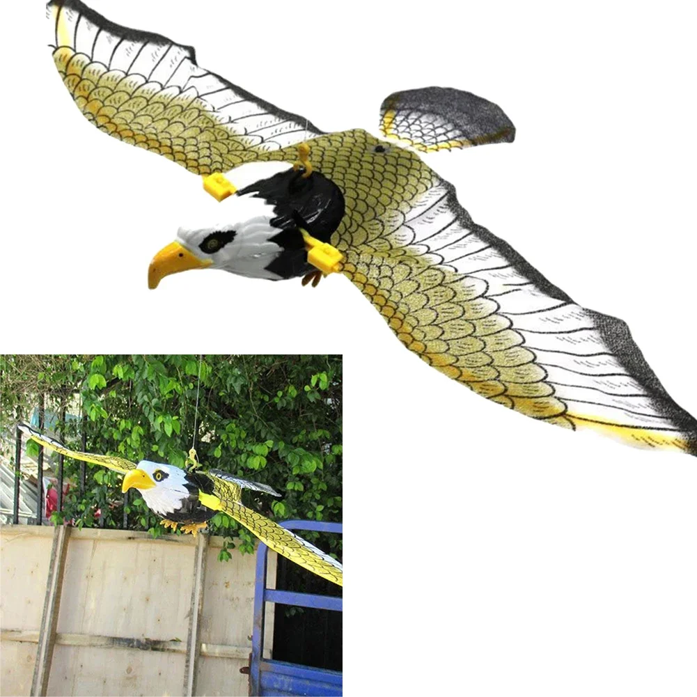 

Fake Flying Hawk Decoy Bird Deterrent Device Scare Bird Away Pigeon Repellent Garden Repellent Pest Protection Decors 43X25cm