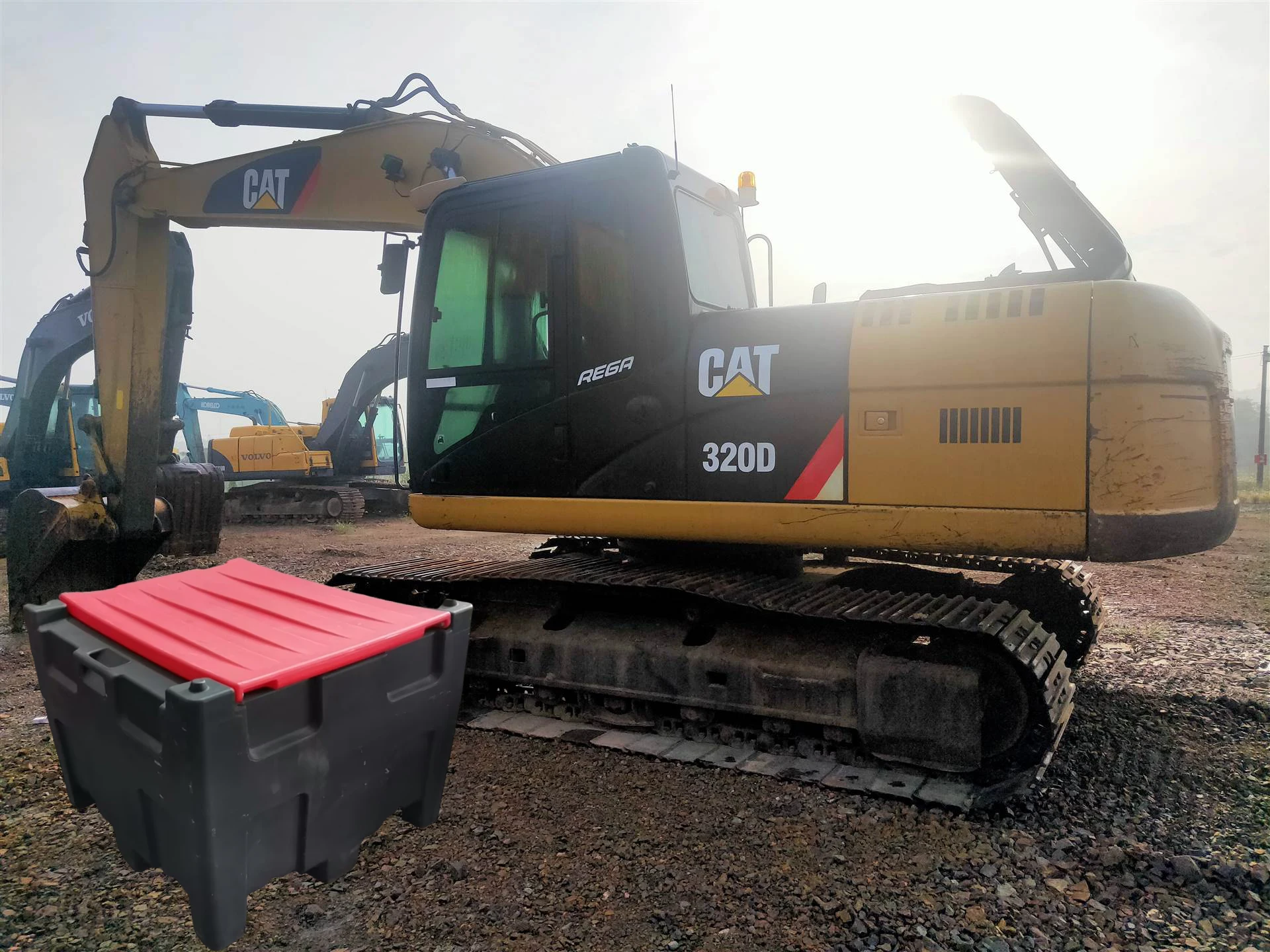 230L Plastic Custom Color Transporting Mobile Dispenser Portable Diesel Tank With Pump For Truck Refueling