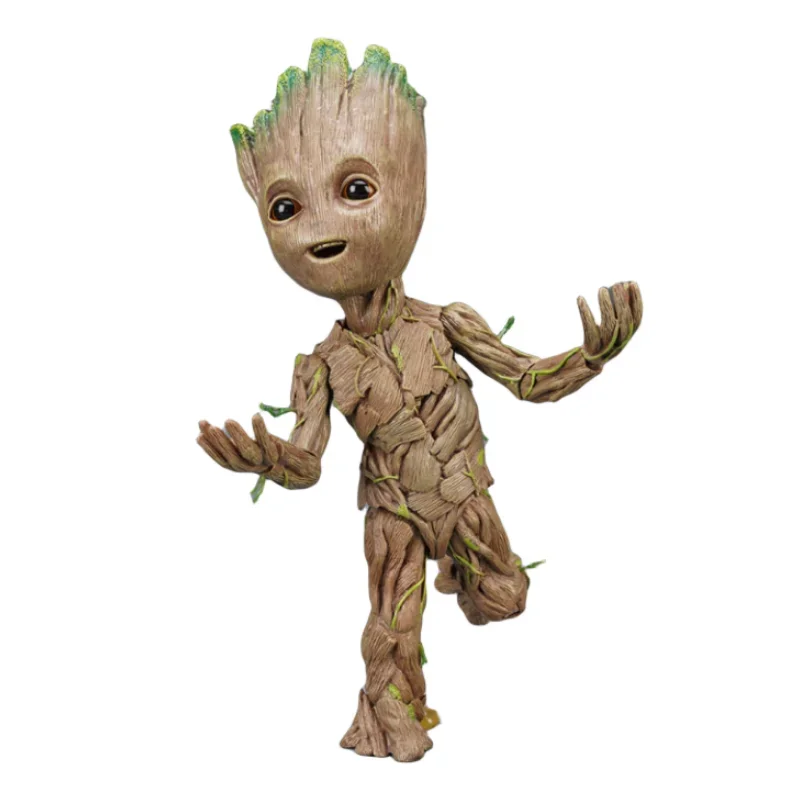 Marvel Guardians Cartoon Cute Groot Little Tree Baby Face Changing Cosplay Joints Movable Figure Model Toy Ornament Gift