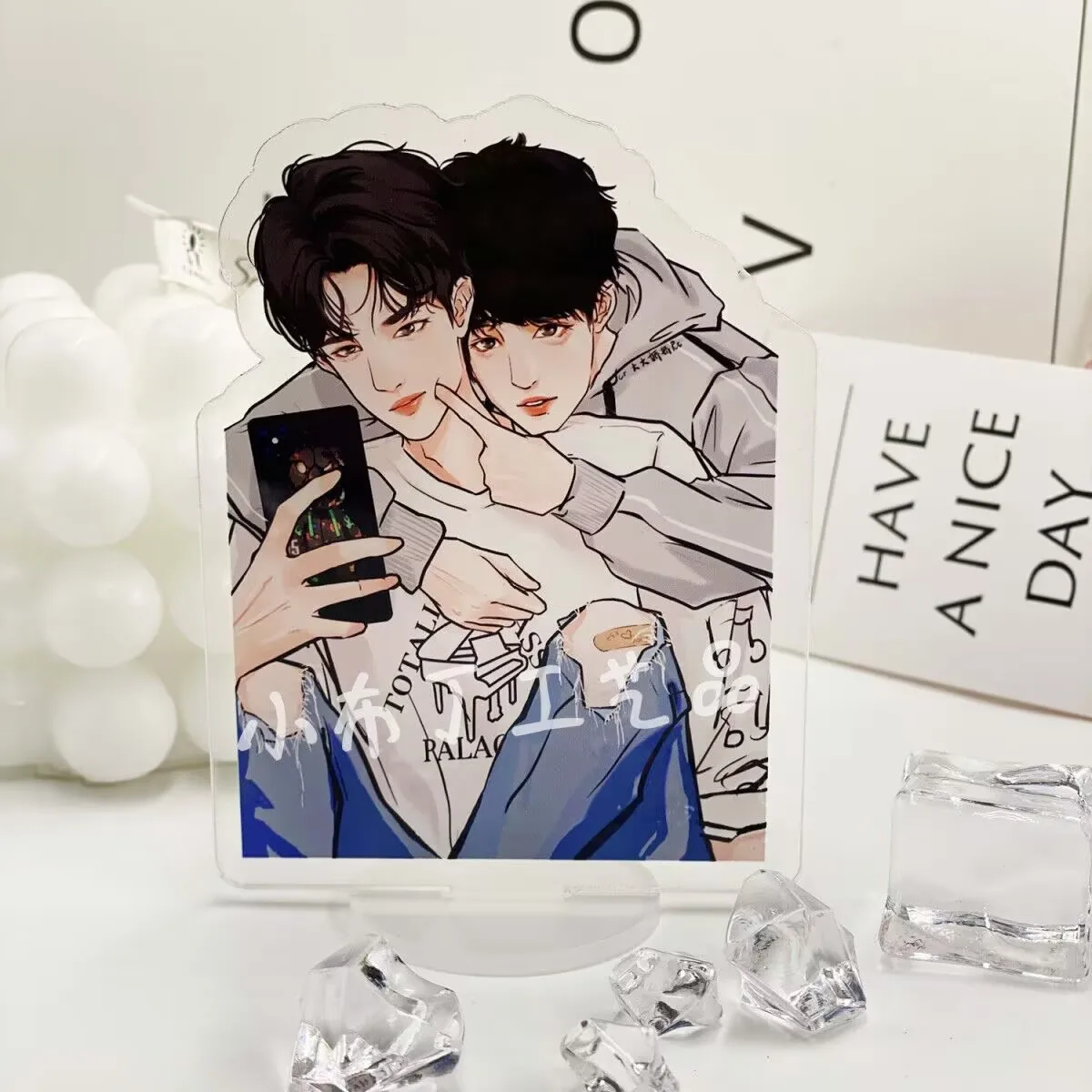 حوامل محيطية للتكيف الهزلي "Wang Yibo Xiao Zhan" وديكورات الطاولة وهدايا عيد الميلاد لزملاء الدراسة #4